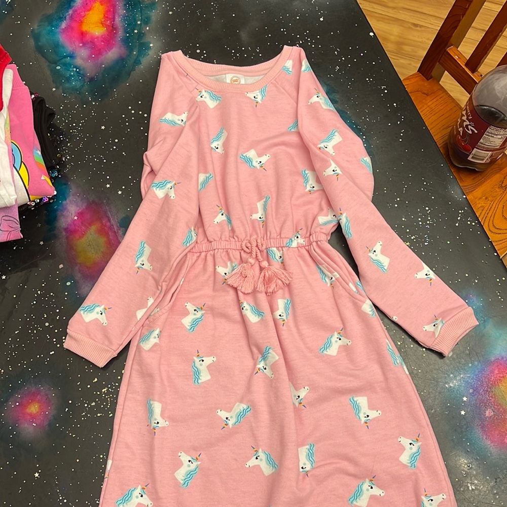 Sweatshirt one piece dress unicorn